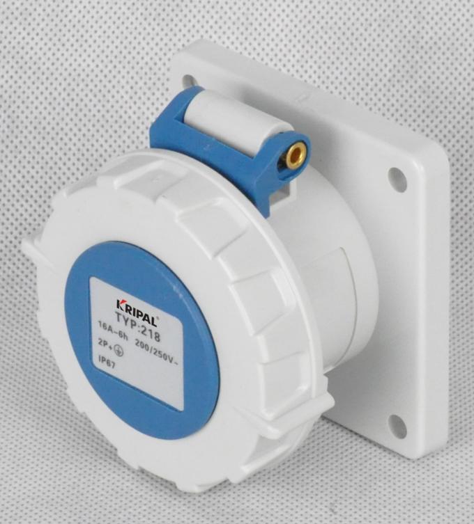 Straight Ip67 Outdoor Industrial Panel Mounted Receptacles