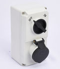 IP44 32A Industrial Power Switched Socket Three Phase With Mechanical Interlock