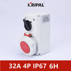 KRIPAL Three Phase 32A IP67 Interlocked Switch Socket  IEC standard