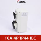 4P 16A IP44 Interlocked Switch Socket IEC Standard Three Phase