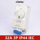 IEC IP44 32A Single Phase Switch Socket With mechanical interlock
