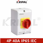 AC waterproof isolator switch UKP four pole 40 Amp IP65 IEC standard