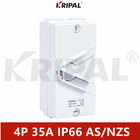 35A IP66 4P Waterproof Isolating Switch Outdoor Australian standard