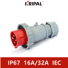 Waterproof Three Phase 32A 4Pole IP67 Industrial Plug IEC Standard