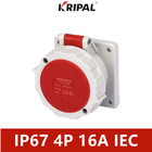 16A 3P 220V IP67 Waterproof Industrial Socket Universal IEC Standard