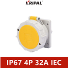 16A 3P 220V IP67 Waterproof Industrial Socket Universal IEC Standard