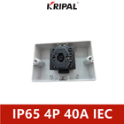 CE Approval IP65 Isolator Switch 4 Pole 32A 40A 50A 63A With Enclosure
