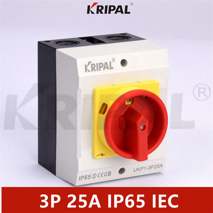 IP65 25A 3 Phase 230-440V Electrical Isolator Switches Waterproof