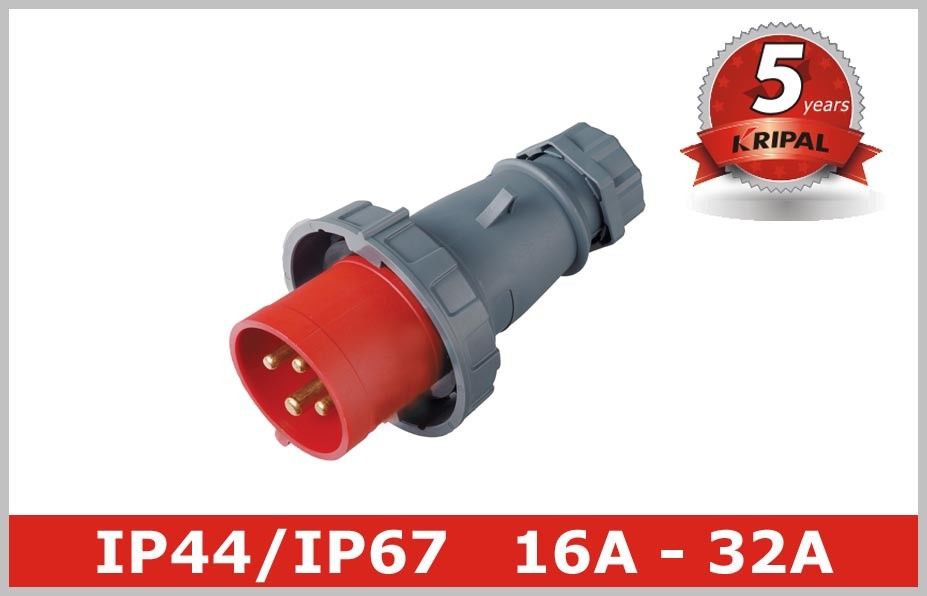 3 Phase16A 32A Industrial Plugs And Socket In Pin And Sleeve Connectors