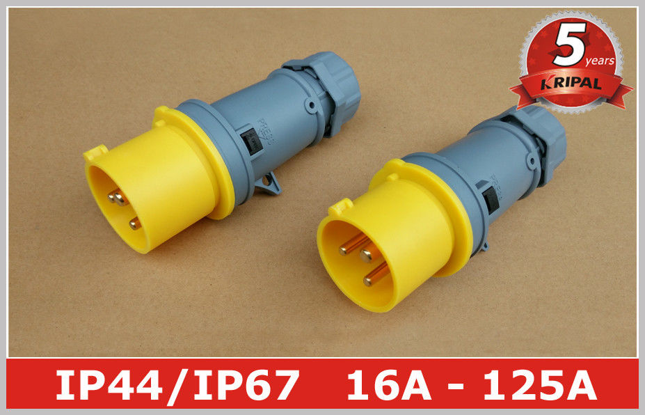 Weatherproof 110v 4h Industrial Plugs Male Socket 2P+E , Heavy Duty