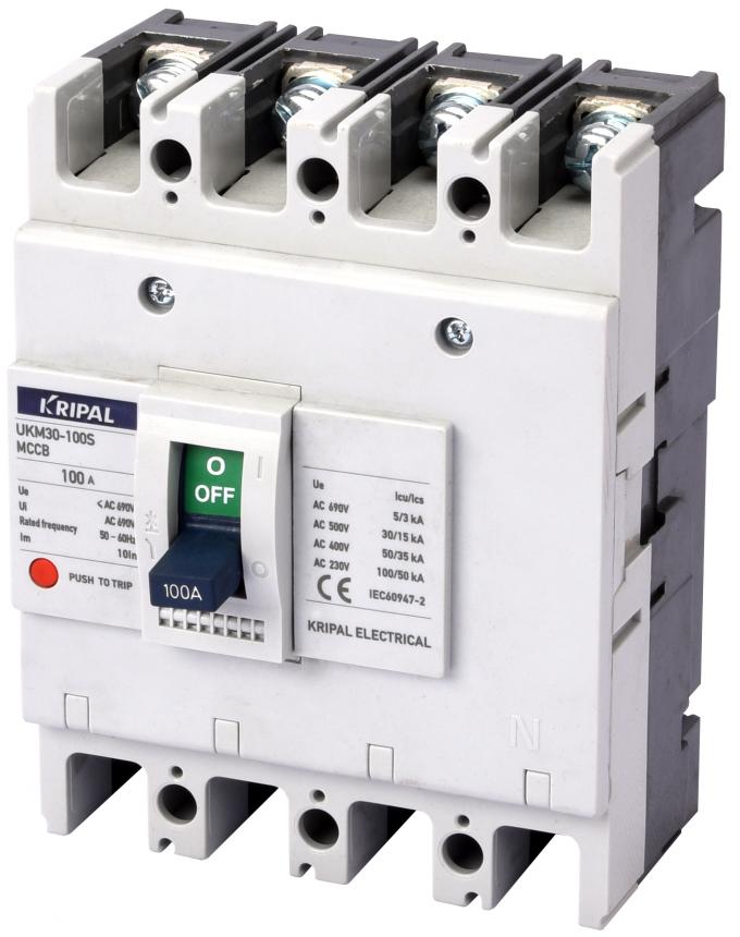 100A 4P Molded Case Circuit Breaker 18 Months Warranty Thermal