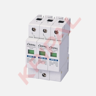 Din Rail Mounted DC Isolator Switch Surge Protector 40KA Lightning Arrester