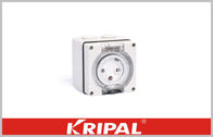 IP66 50HZ Including Earth Weatherproof Switch Socket 250v 3P 20A Transparent Hingfed Flap Cover