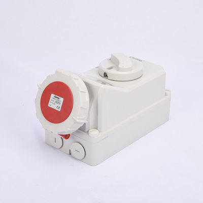 380V 4P IP67 Waterproof Interlocked Switch Socket IEC Standard