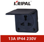 Additional sockets are used in multiple countries 13A 230V IP44