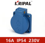 IP54 16 Amp Blue German standard for industrial additional socket