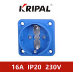 16A 230V IP20 industrial electrical german plug schuko socket outlet