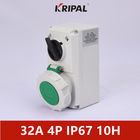KRIPAL Three Phase 32A IP67 Interlocked Switch Socket  IEC standard