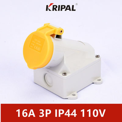 IP44 3P 16A Single Phase Three phase Industrial Wall Mounted Socket