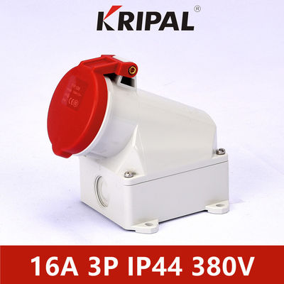 IP44 3P 16A Single Phase Three phase Industrial Wall Mounted Socket