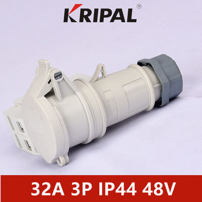 IP44 IEC Industrial Plug Socket Low Voltage Waterproof 24V 48V 2P 3P