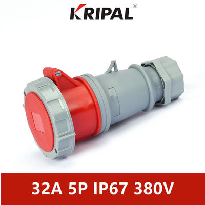 32A 380V IP67 Three Phase Industrial Connector With Lock IEC standard