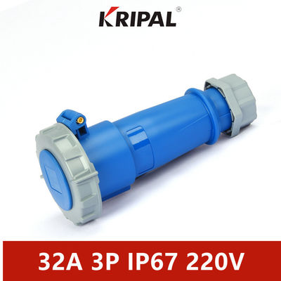 IP67 16A 32A PC Industrial Three Phase Connector IEC Standard