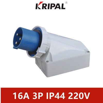 Single Phase 63A 125A IP67 Industrial Electric Wall Mounted Plug