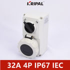 IP67 16A 3P Switched Socket With Mechanical Interlock IEC standard