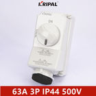 IP44 63A 3P Single Phase IEC Interlock Electrical Switch Socket