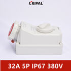 IP67 32A 5P 380V Waterproof Interlock Switch Socket CE Certificated