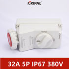 IP67 32A 5P 380V Waterproof Interlock Switch Socket CE Certificated