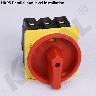 IP65 Waterproof Rotary Isolator Switch 125A Four Pole IEC Standard