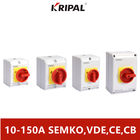 IP65 10-150A 230-440V 3P 4P Isolator Switch With Protective Box