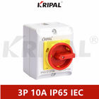 10A 3 Pole Waterproof Rotary Isolator Switch Changeover IEC Standard