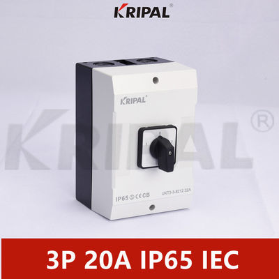 IP65 440V Triple Pole Load Break Waterproof Cam Transfer Switch