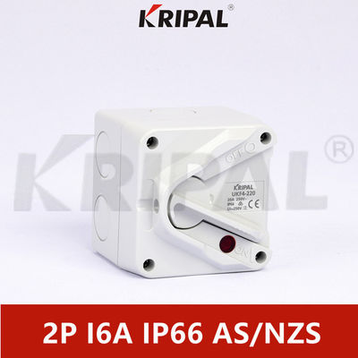 IP66 250V 2Pole 16A Electrical Mini Weatherproof Isolator Switch