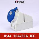 220V Single Phase 16Amp IP44 Industrial Receptacle IEC Standard