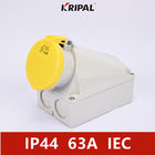 IP44 4P 63Amp Industrial Power Socket Wall Mounted IEC standard