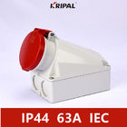 IP44 4P 63Amp Industrial Power Socket Wall Mounted IEC standard
