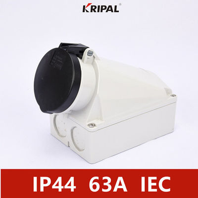 IP44 4P 63Amp Industrial Power Socket Wall Mounted IEC standard