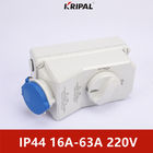 220V IP44 Waterproof Mechanical Interlock Switch Sockets IEC Standard