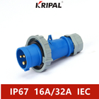 Single Phase 4P 32A IP67 Industrial Phase Inverter Plug Waterproof