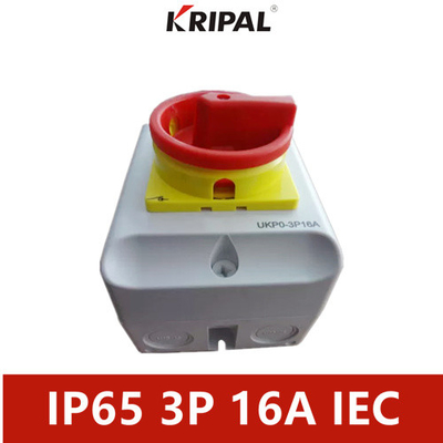 PC IP65 Three Phase Isolator Switch Explosion Proof 16A 230-440V