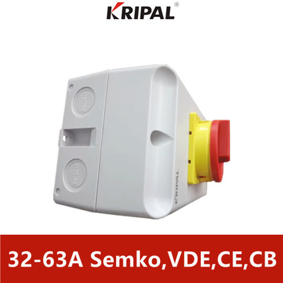 3 Pole IP65 Rotary Isolator Switch 230-440V 32Amp IEC Standard