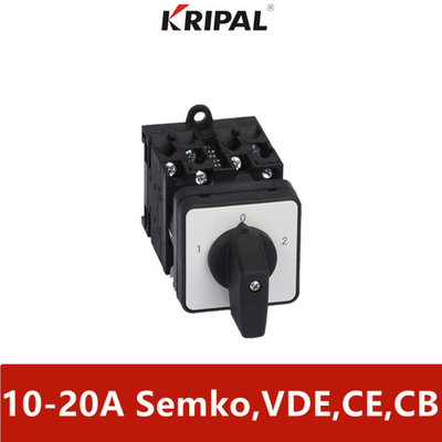 Single Phase 3 Position Changeover Switch Safety IP65 10A 16A 20A