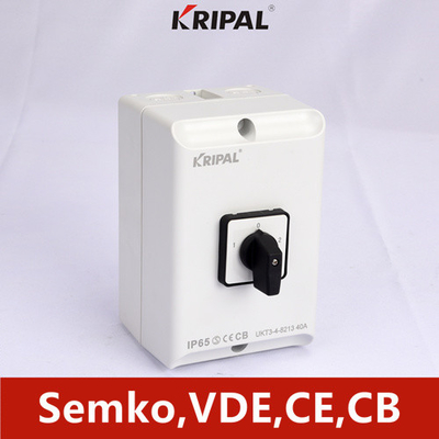 IP65 PC Electrical Changeover Cam Switch Waterproof 4P 230-440V