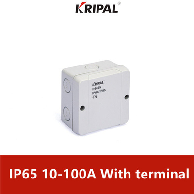 10-100Amp IP65 Surface Mount Outdoor Junction Boxes With Terminal