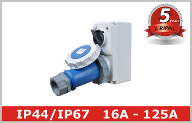 Three phase IP67 Interlocked Switch Socket Industrial Receptacles