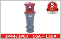 125 Ampere IP67 Industrial Receptacle Appliance Inlet 3P 4P 5P